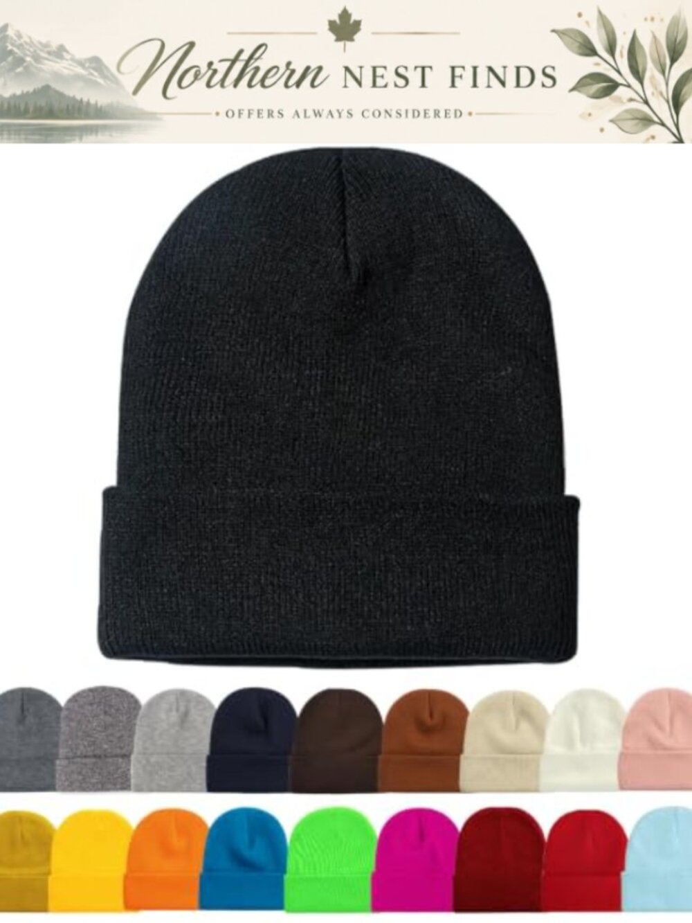 Ponytail Beanie Hat Cable Knit Winter Skull Cap Stretch